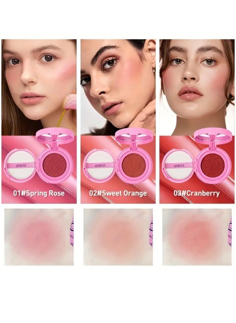 Nice Cushion Blusher Shimmer Face Highly Pigmented Blush Makeup Long Lasting and Lightweight Loose Powder Blush Air Cushion Blush Natural Blusher for Cheeks #02 Sweet Orange - pzsku/ZF63E5214853B364DE656Z/45/_/1698910940/de42c932-6335-42c8-85e9-18c91f3e51e6