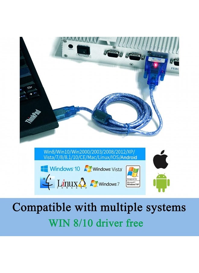Generic - Utek Ut-8801 1.5M Length Usb To Rs-232 Converter Ver2.0(1-Port Usb To Rs-232 Serial Converter With Esd Protection) - Image 1
