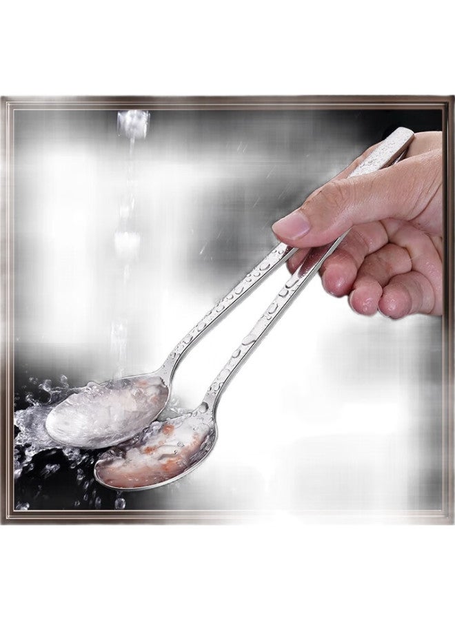 SSGP San Si Steel Soup Ladle Thickened Spoon Household Tablespoon Rice Spoon Large Size 316 Spoon 2-Piece Set, No. 1 Member Store - Image 1