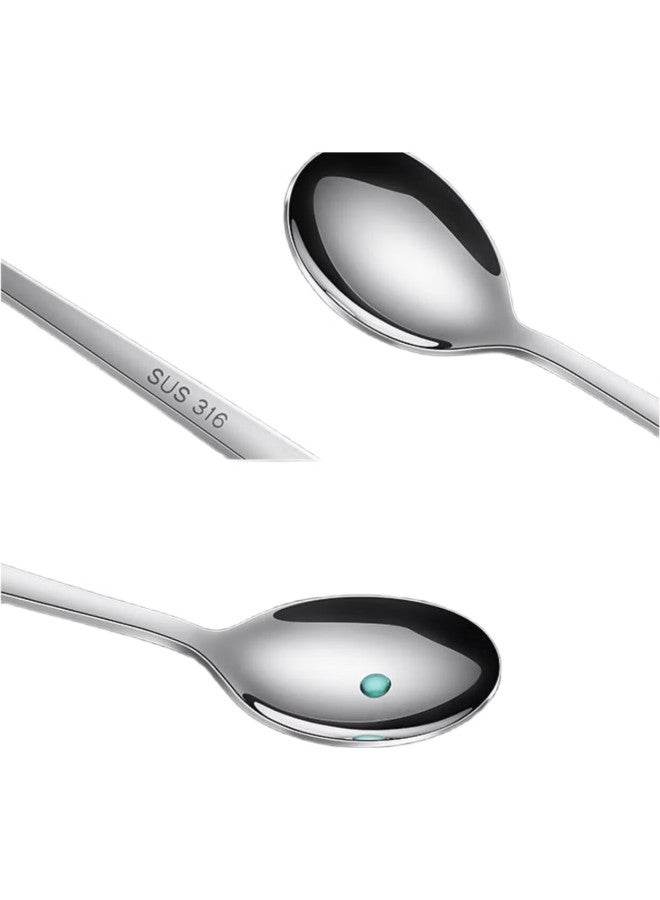 SSGP San Si Steel Soup Ladle Thickened Spoon Household Tablespoon Rice Spoon Large Size 316 Spoon 2-Piece Set, No. 1 Member Store - Image 2