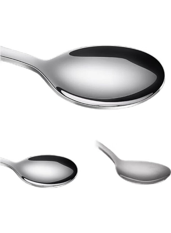 SSGP San Si Steel Soup Ladle Thickened Spoon Household Tablespoon Rice Spoon Large Size 316 Spoon 2-Piece Set, No. 1 Member Store - Image 3