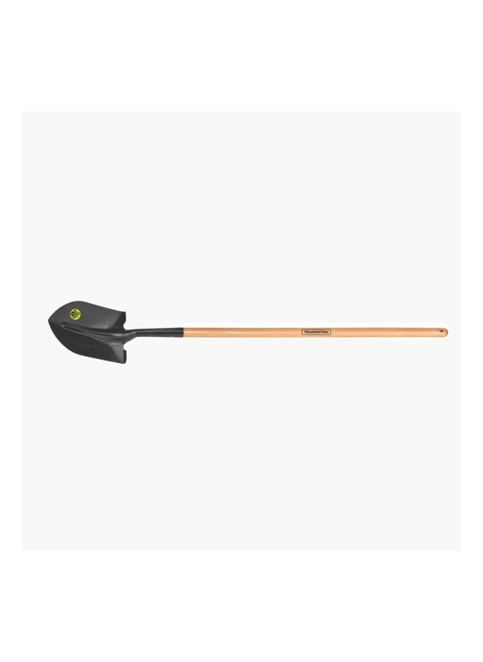 TRAMONTINA American Round Mouth Shovel with 120cm Wood Handle  - Image 1