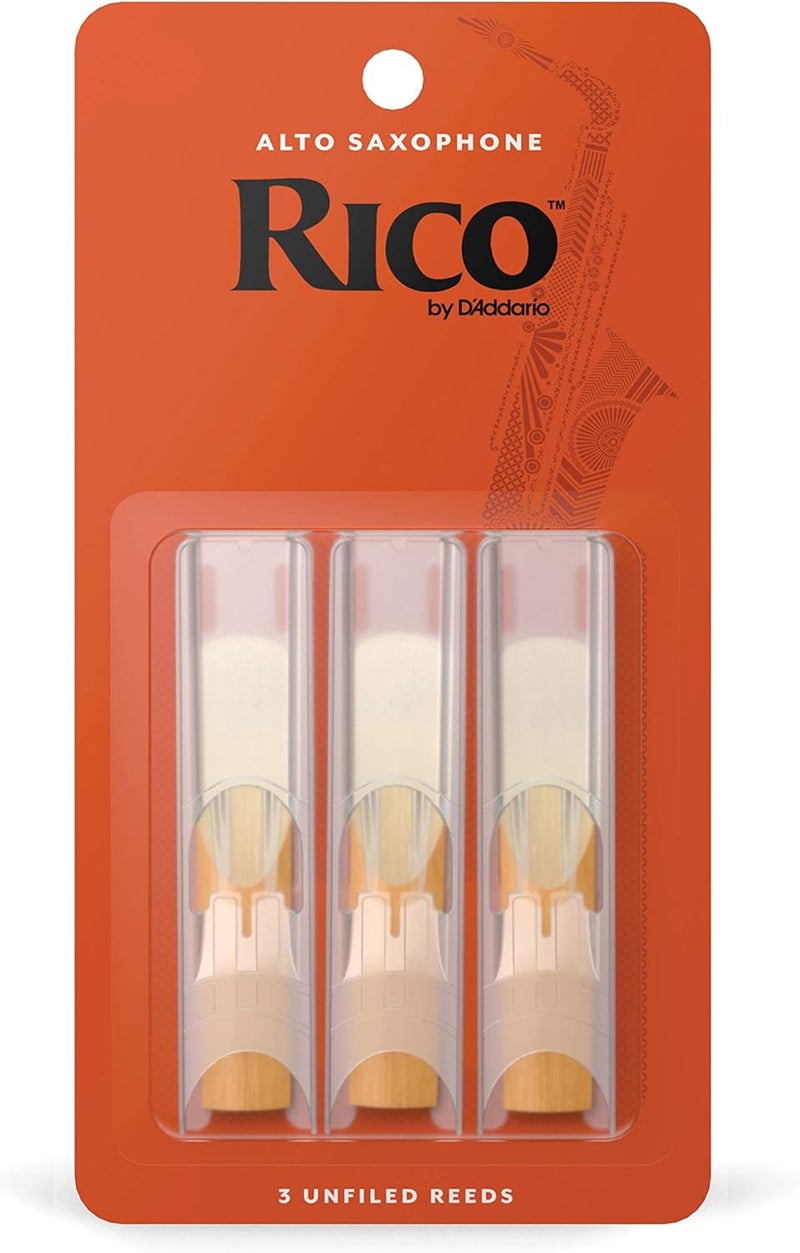 D'Addario Rico Alto Saxophone Reeds - 3-Pack - Image 1