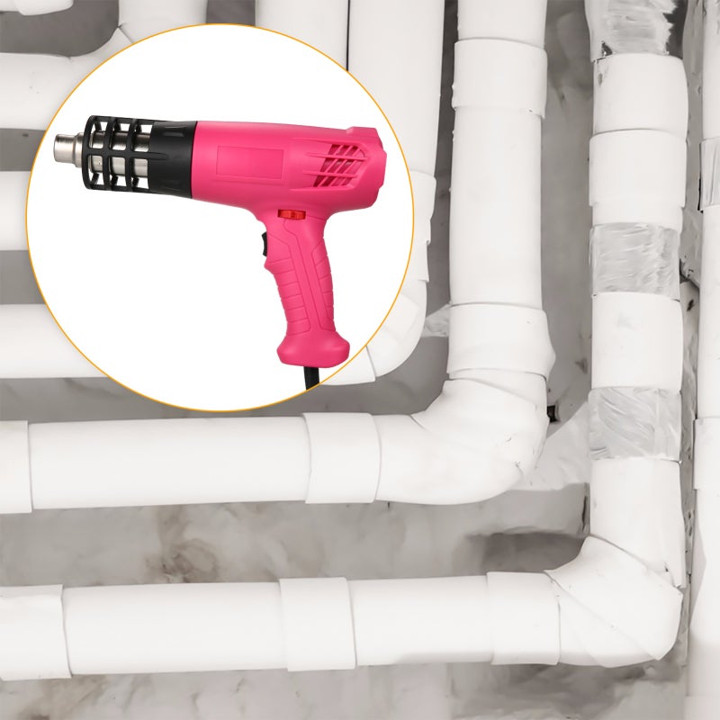 Hot Air Machine 1600-2000W Hot Air Heating Machine Kit with Dual Temperature Setting (122℉~1012℉) Fast Heating Tool with 4 Nozzles for Crafts Shrink Tubing Wrapping Stripping Paint Epoxy Resin - Image 3