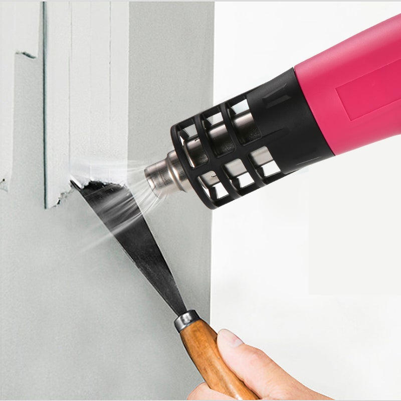Hot Air Machine 1600-2000W Hot Air Heating Machine Kit with Dual Temperature Setting (122℉~1012℉) Fast Heating Tool with 4 Nozzles for Crafts Shrink Tubing Wrapping Stripping Paint Epoxy Resin - Image 5