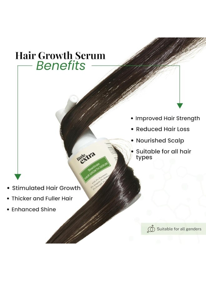 little extra Reactivate Hair Growth Serum With 2% Rosemary, Anagain, Redensyl, Procapil And Baicapil, 30Ml Bottle, For All Hair Types, 100 Grams - Image 4