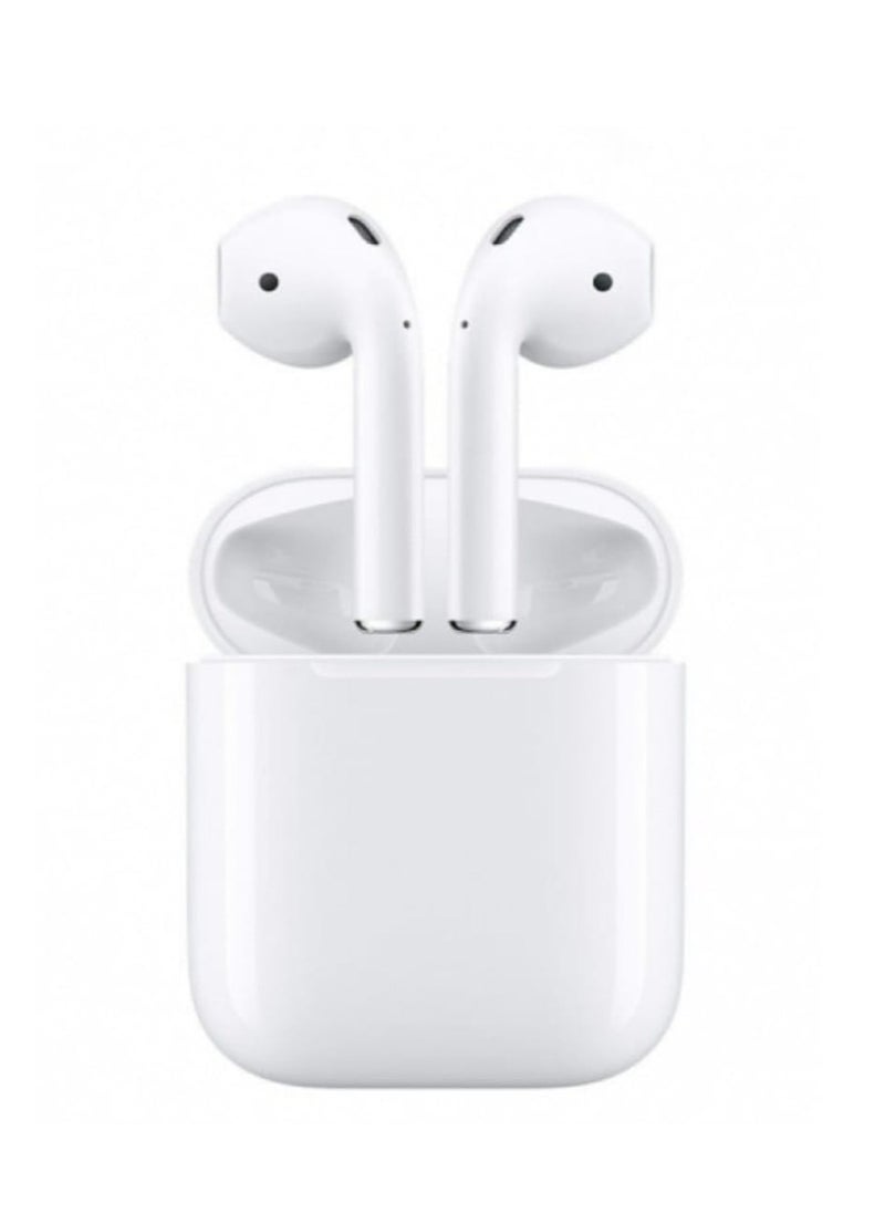 BD - TWS Wireless Earphones with Hanging Rope and Wireless Charging Bluetooth 5.3 White - Image 1