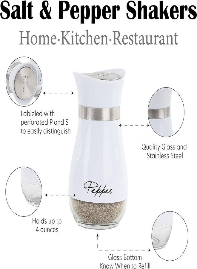 Black Sparrow Salt & Pepper Shaker Set, Refillable Stainless Steel Salt and Pepper Container Spice Shakers Bottle for Home Kitchen, Restaurant, Picnic - Image 3