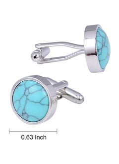 Dome Natural Turquoise Stone Cufflinks Jewelry For Men Stainless Steel Classic Tuxedo Shirt Unique Business Wedding - pzsku/ZF63EECBE3B730D891274Z/45/_/1735816805/dfe25fb6-4881-449d-ad7d-9693db96a671