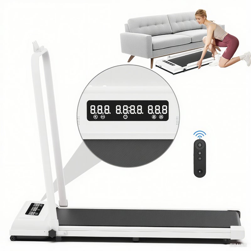 إي تي جي مشاية كهربائية قابلة للطي للمنزل - سرعة قابلة للتعديل 1-10 كم/ساعة، محرك 0.75 حصان هادئ، تحمل حتى 110 كجم - Image 2