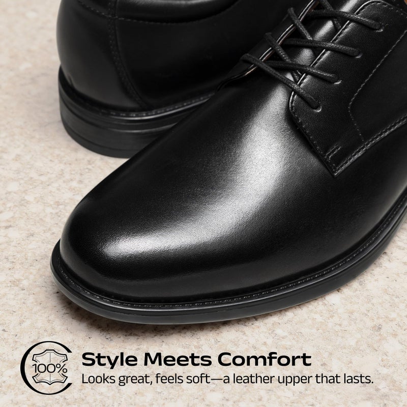 Bruno Marc Men's Classic Leather Dress Shoes Comfort Oxfords Business Formal Lace Up Shoes,Size 13,Black,SBOX26007M - Image 4