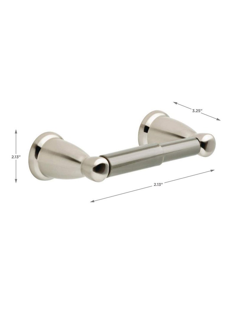 Franklin Brass Franklin Brass Kinla (1-Pack) Toilet Paper Holder Satin Nickel Tissue Roll Holder for Bathroom Organization and Storage Spring-Loaded Toilet Tissue Holder Wall Bathroom Accessories KIN50-SN1  - Image 2