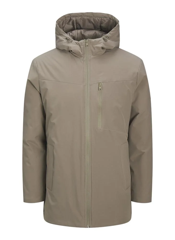 Casual Parka Zip Through Jacket