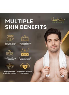 Herblov All Natural Pine Tar Soap Bar 4Oz -Cleansing Anti Acne Eczema Psoriasis Itch Relief Pine Tar Face & Body Wash Cleanser - Pure Goat’S Milk Soap With Oatmeal, Charcoal, Essential Oils Made In Usa  - Image 2