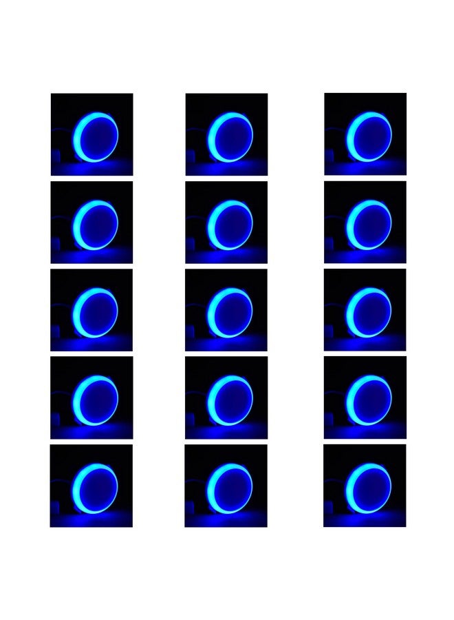 Murphy 2-in-1 12W+12W Double Color Round LED Deep Junction & Concealed Box Light (Cool White+Blue, Pack of 15) - Image 1