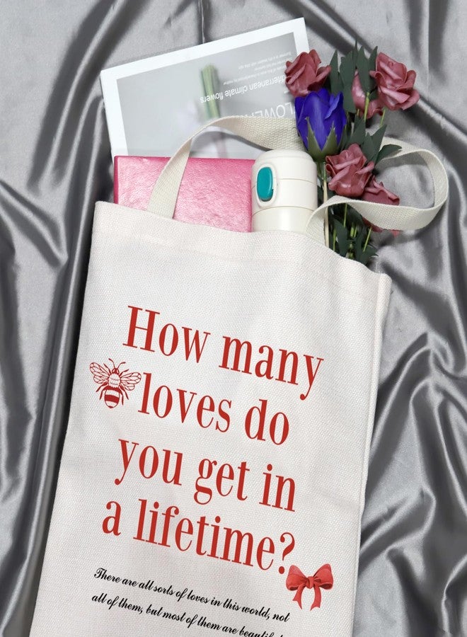GJTIM Magnolia Parks Inspired Gift How Many Loves Bookish Gift Romance Reader Tote Bag for Book Lovers (Lifetime Tote) - Image 3