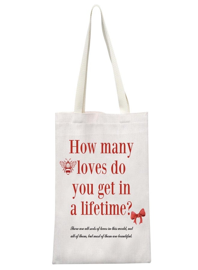 GJTIM Magnolia Parks Inspired Gift How Many Loves Bookish Gift Romance Reader Tote Bag for Book Lovers (Lifetime Tote) - Image 1
