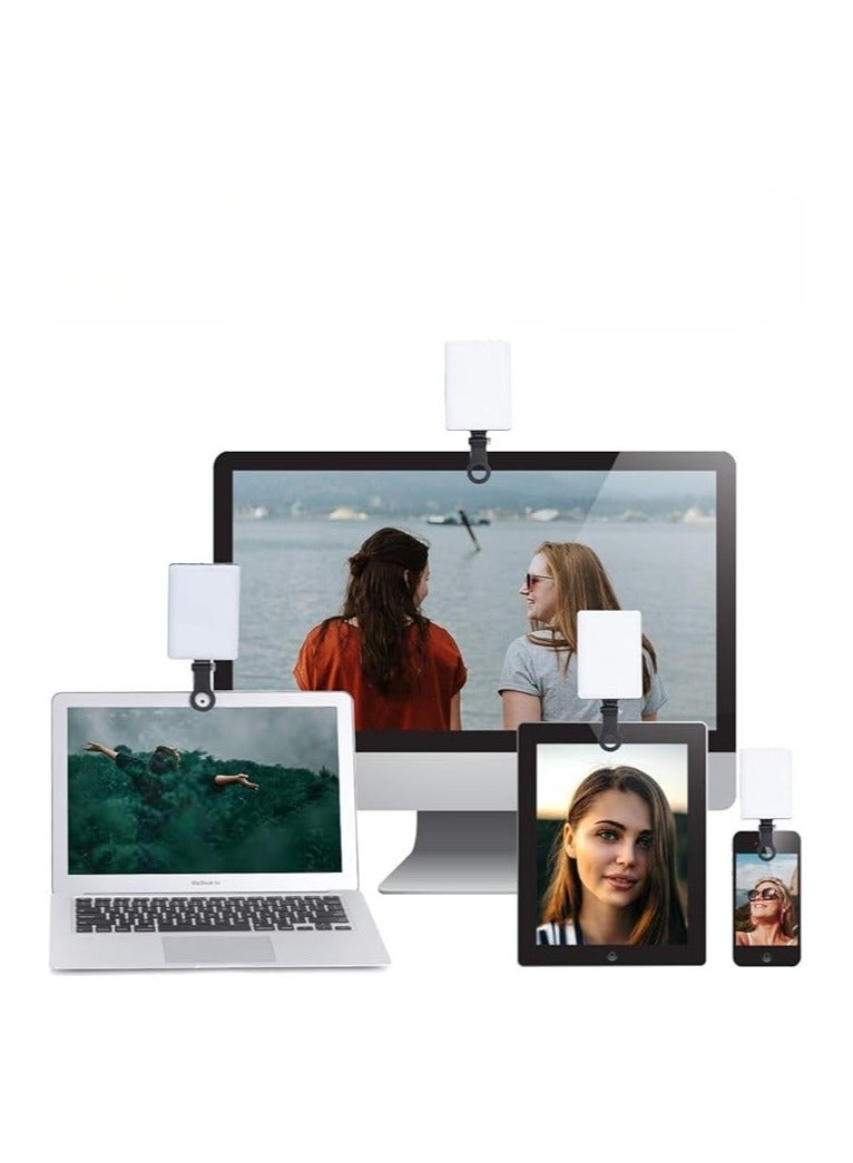 Rechargeable LED Selfie Light with 60 LEDs – Dual Front & Back Clip, 3 Adjustable Light Modes – Portable Light for Phone, Tablet, Laptop, Makeup, TikTok & Video Calls - Image 2