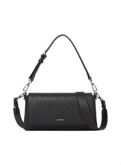 Calvin Klein Performance Women's Must Shoulder Bag - Faux Leather, Black  - Image 1