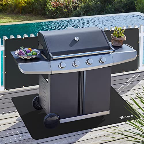 FLASLD Heat Shield Behind Grill, Fireproof Cover and Screen Protect Deck Railing from Grill, BBQ Fence Heat Shield for Wood Stove, Deck Railing Protector for Grill, Fireplace - Image 2
