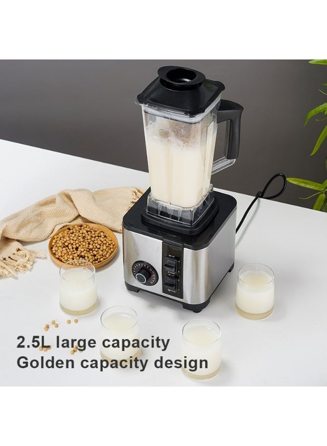 2.5L Multi-functional High-Speed Blender with Stainless Steel Base and 15 Speeds - Image 2