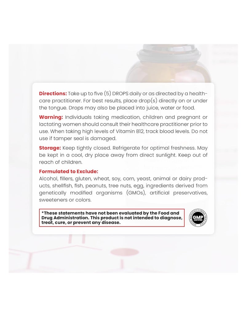 Pure Therapro Rx Vitamin B12 Sublingual Liquid Supplement 20ml  - Image 4