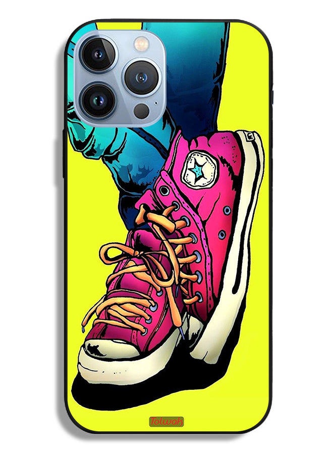 Apple iPhone 13 Pro Max Protective Case Canva Shoes Art