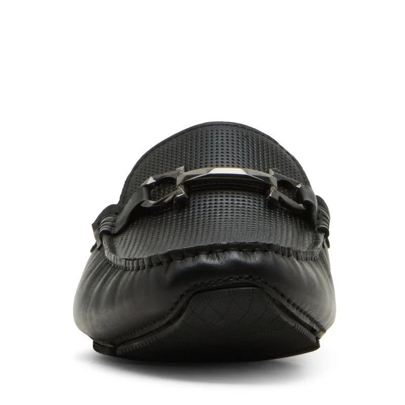 STEVE MADDEN Ezekiel Men's Black Slip-Ons