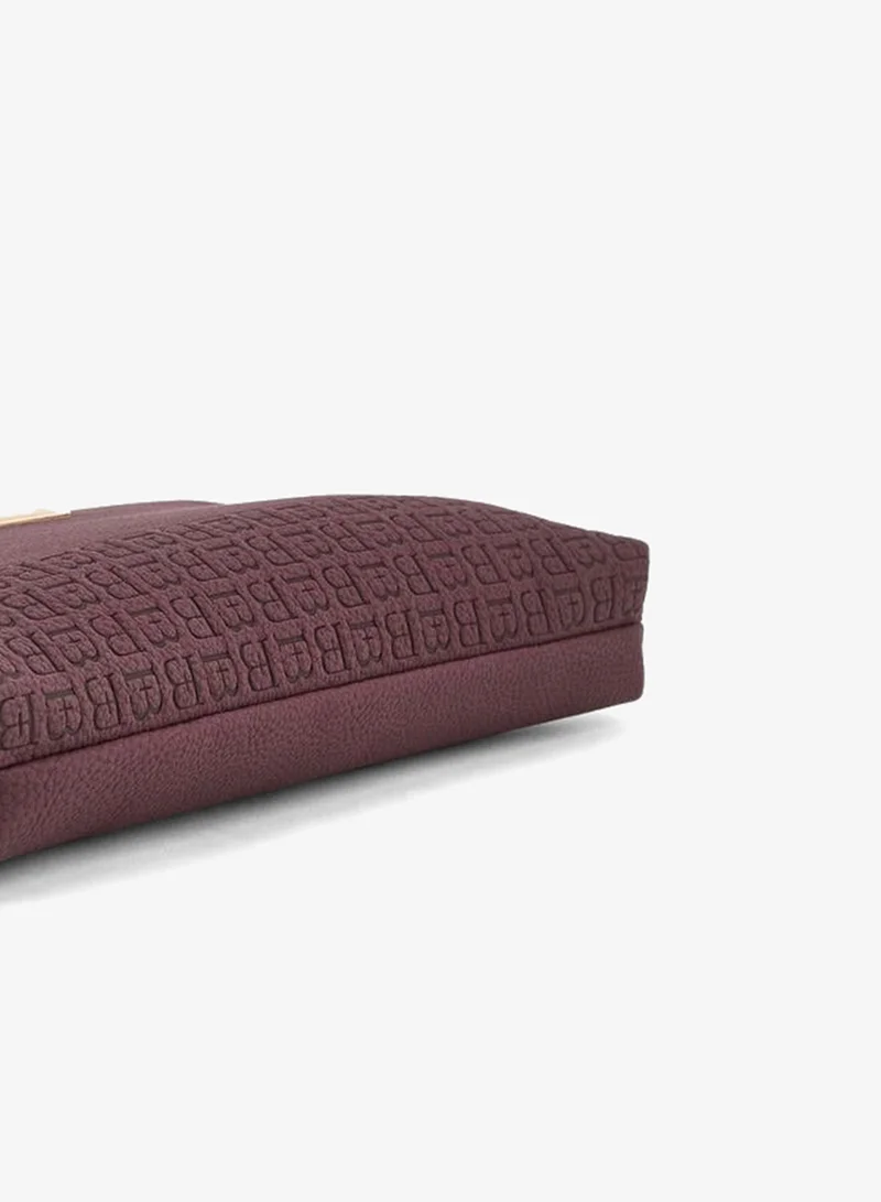 Flora Bella By Shoexpress BURGUNDY Embossed Clutch With Detachable Handle for Women | Best Price UAE