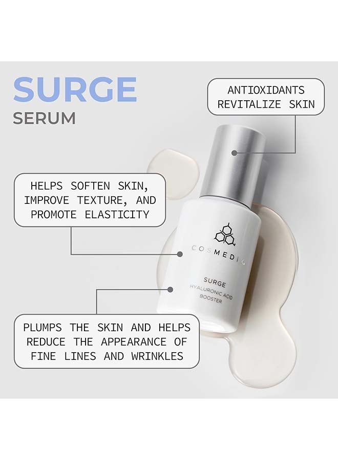 CosMedix Surge Hyaluronic Acid Booster Face Serum Niacinamide And Kiwi Fruit Water | For Instantly Plumped And Dewy Skin 30ml - Image 2