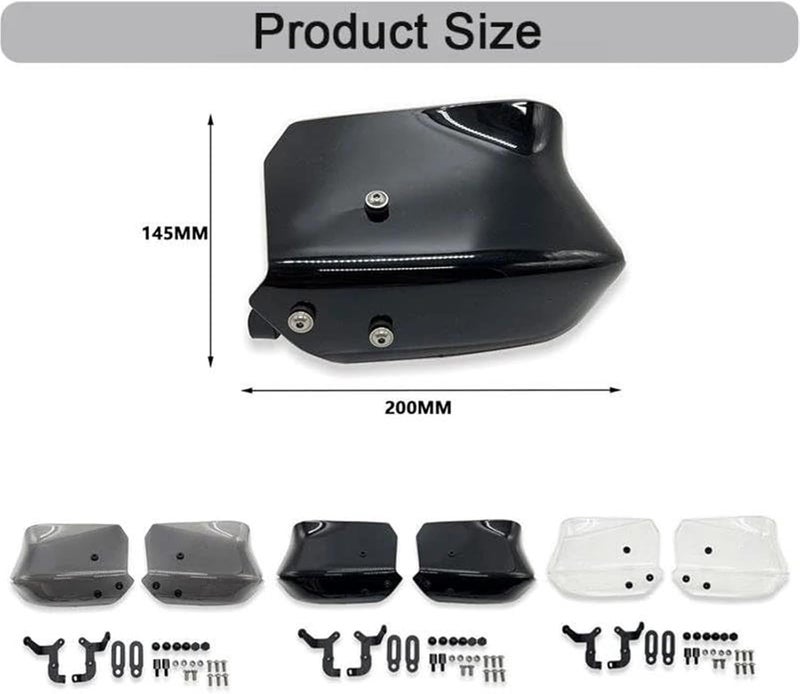 Vuzmode Motorcycle Handguard Shield Set - Image 3