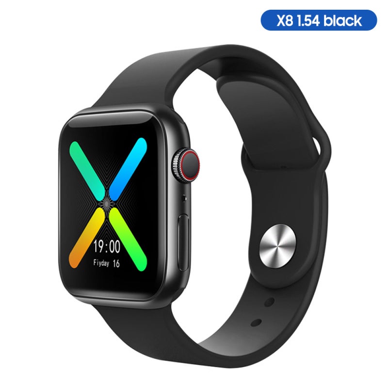 Smart Watch: 1.54 Inch Black, Multi-function Health Monitor, Smartwatch - BT Call & Music Control, Custom Watch Face for Fitness Enthusiasts & Daily Users - Image 1