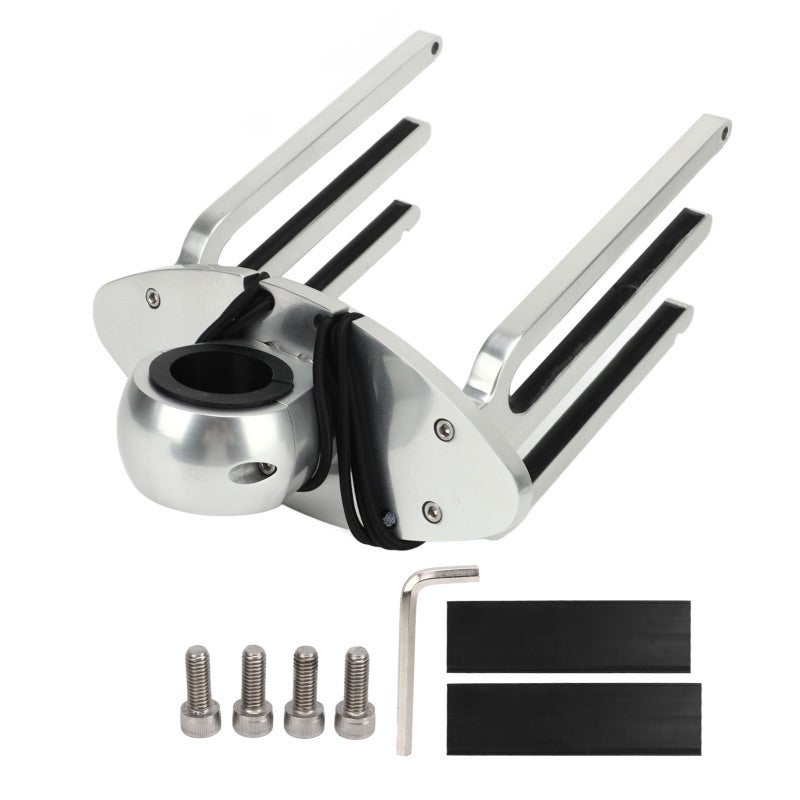 Wakeboard Rack 2.36 Inch Clamp 360-Degree Flexible Mounting Wakeboard Tower Rack - Soft Rubber Protection Surfboard Bracket for Boat Lake - Image 1