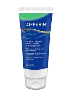 differin Differin Body Scrub with Salicylic Acid Acne Clearing Improves Tone and Texture Prone Skin on Back Shoulders and Chest, 8 Oz (Packaging May Vary)  - Image 1