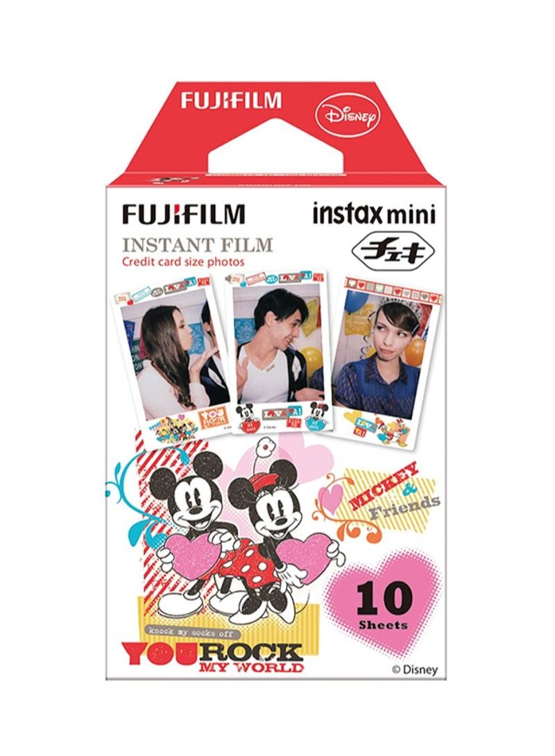 Instax Mini Film Disney MICKEY & Friends For Instax Mini 7 7s 8 25 50 Black - Image 1