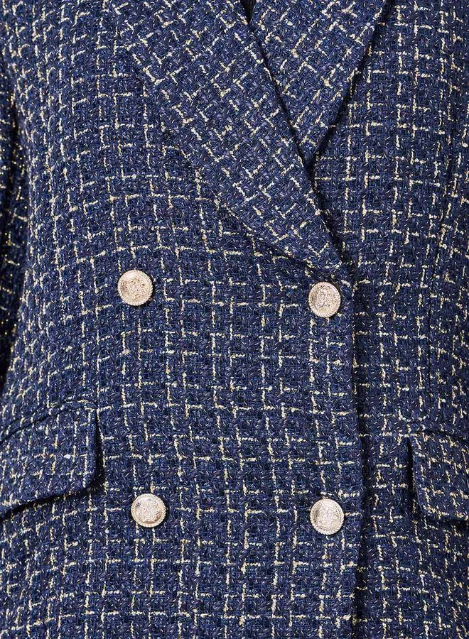 ستايلي Regular Fit Tweed Double Breasted Blazer
