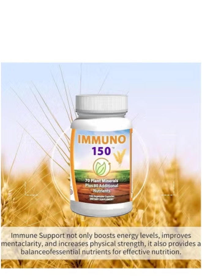 إيميونو زجاجة واحدة من مكمل دعم المناعة IMMUNO 150 - تحتوي على 150 نوعًا من الخضراوات  - Image 2