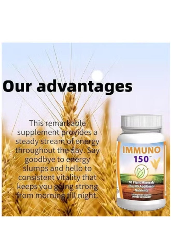 إيميونو زجاجة واحدة من مكمل دعم المناعة IMMUNO 150 - تحتوي على 150 نوعًا من الخضراوات  - Image 4