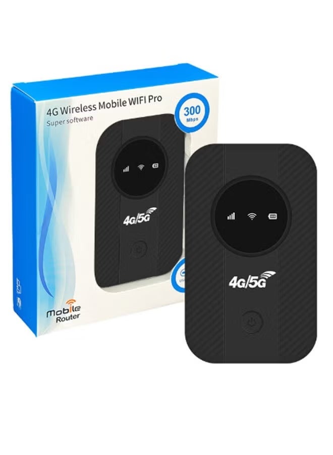 DN Mobile 4G/5G LTE Unlocked LED-Lit Wi-Fi Hotspot Device Pocket-Sized Portable/Travel-Friendly Router (Black) - Image 1