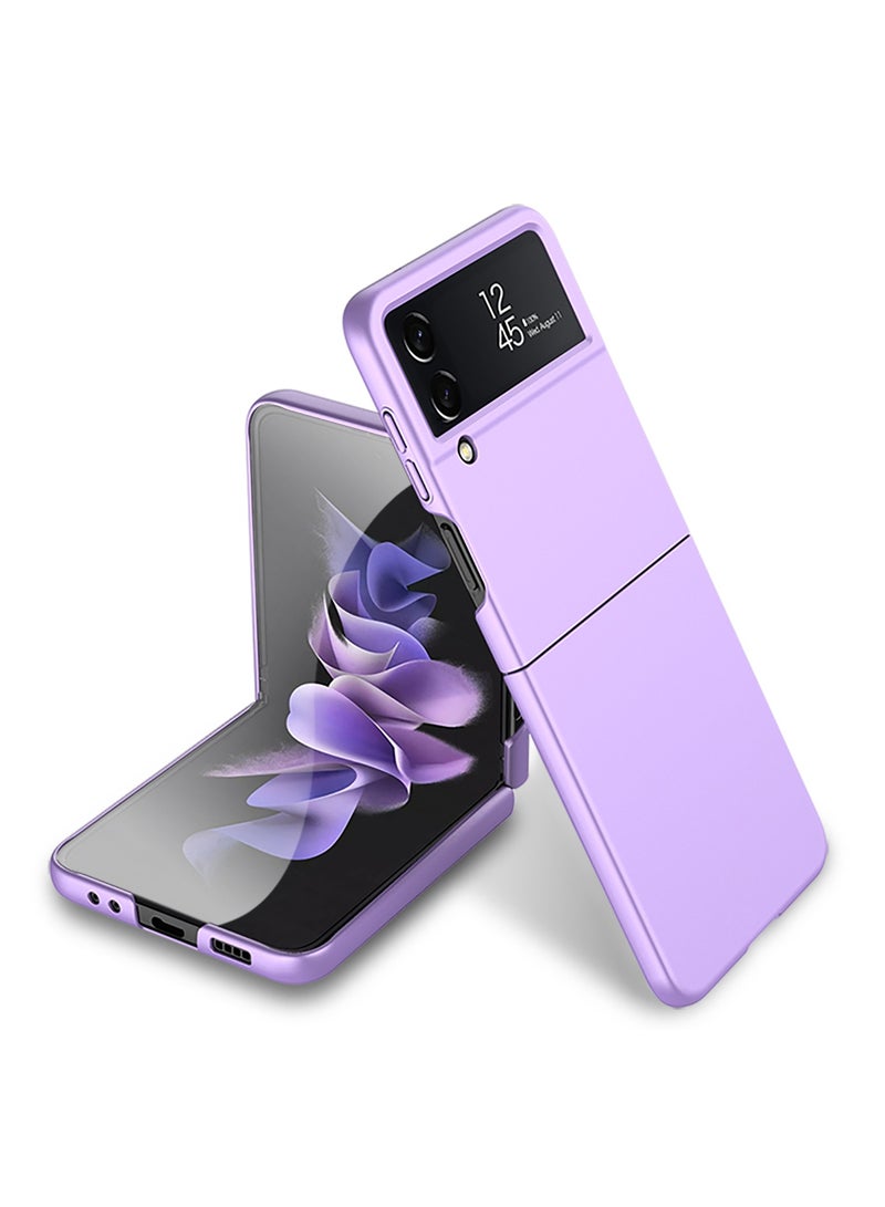 LEEKA Samsung Flip 4 Luxury Case Slim Flip Full Cover For Samsung Galaxy Z Flip 4 Case Anti-knock Plastic Matte Hard Cover For Samsung Z Flip 4 - Image 1