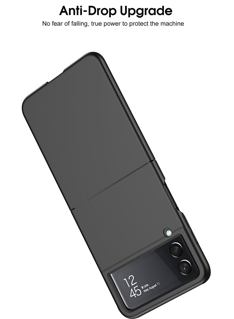 LEEKA Samsung Flip 4 Luxury Case Slim Flip Full Cover For Samsung Galaxy Z Flip 4 Case Anti-knock Plastic Matte Hard Cover For Samsung Z Flip 4 - Image 4