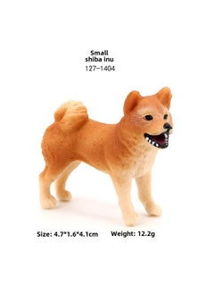 Mini Puppy Simulation Solid Animal Model Chai Dog Poodle Boxer Dog Dalmatians Shar Pea Model Toy-Color:127-1404 Chai Dog