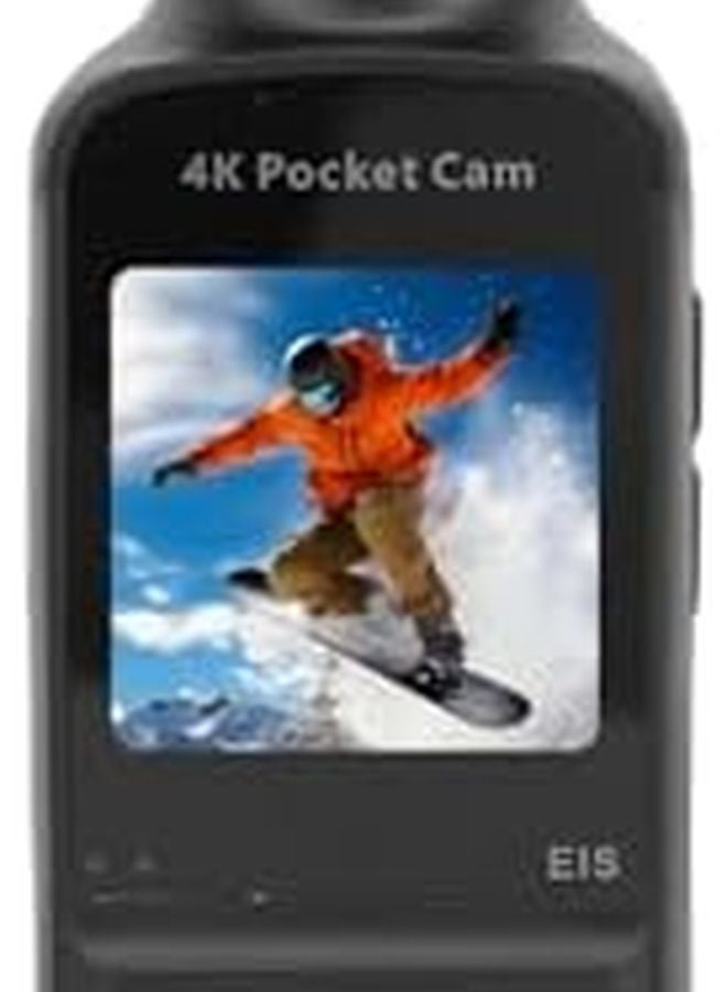 Black 4K Vlogging Camera 270 Rotation Wireless POV Action Body Cam Anti Shake Sports Camera - Image 2