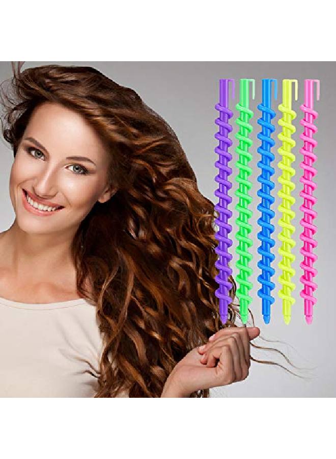 Rocutus 50 Pack Plastic Spiral Hair Perm Rodhairdressing Spiral Hair Perm Rodhair Styling Spiral Perm Rodspiral Curling Perm Rod For Women Girls - Image 3
