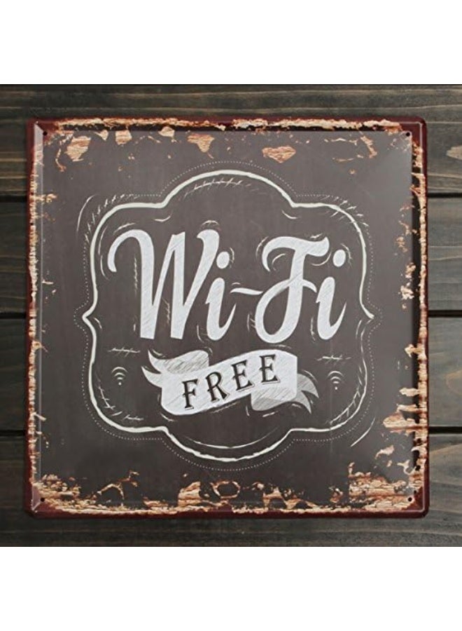 ALCOACH Wall Decor Sign – Wi-Fi Free Classic Design - Image 2