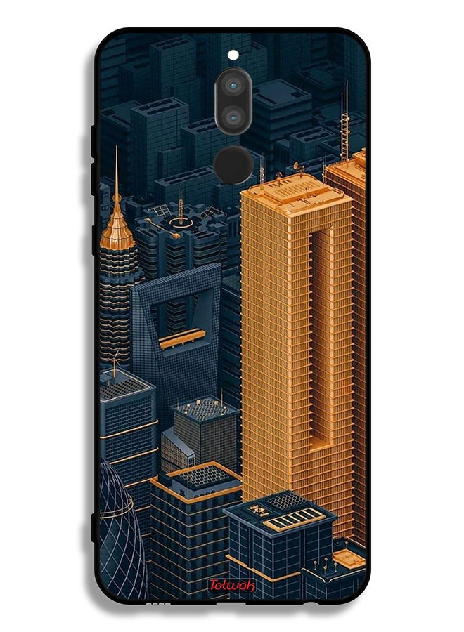 Tolwak Huawei Mate 10 Lite Protective Case Cover Buildings Art - Image 2
