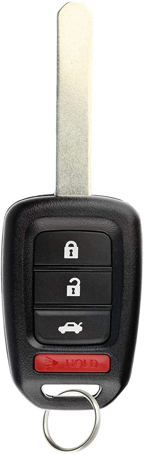 KeylessOption Keyless Entry Remote Fob Uncut Ignition Car Key for 20142015 Honda Civic CRV 20132016 Honda Accord MLBHLIK61T