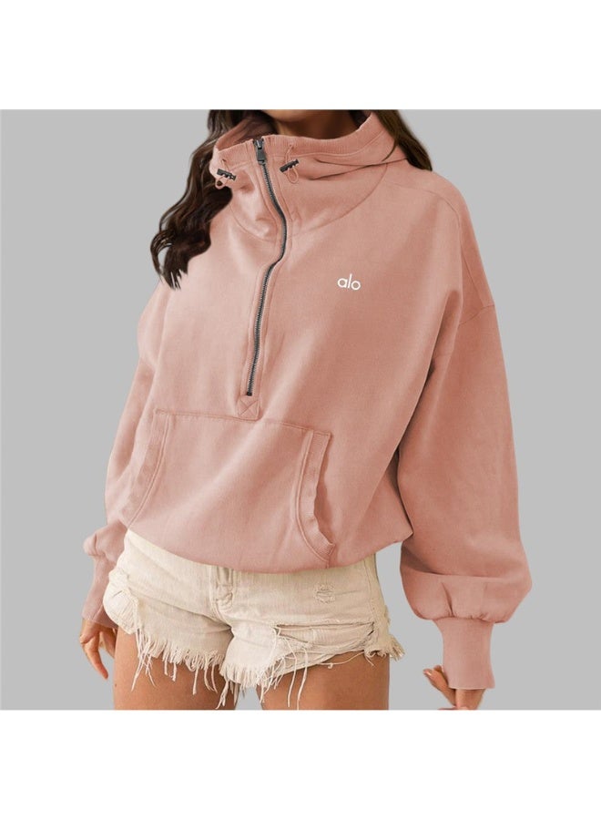 Alo Yoga Alo American Yoga Apparel Casual Hooded Sweatshirt - Image 1