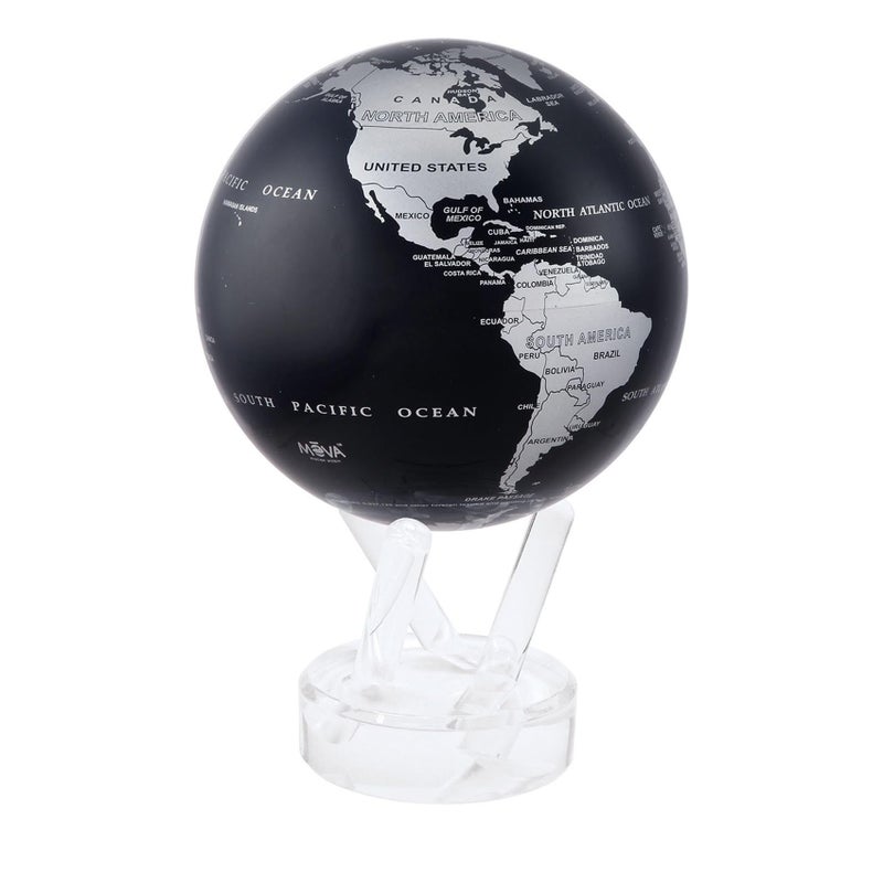 MOVA Globe Metallic Black and Silver 4.5" - Image 1