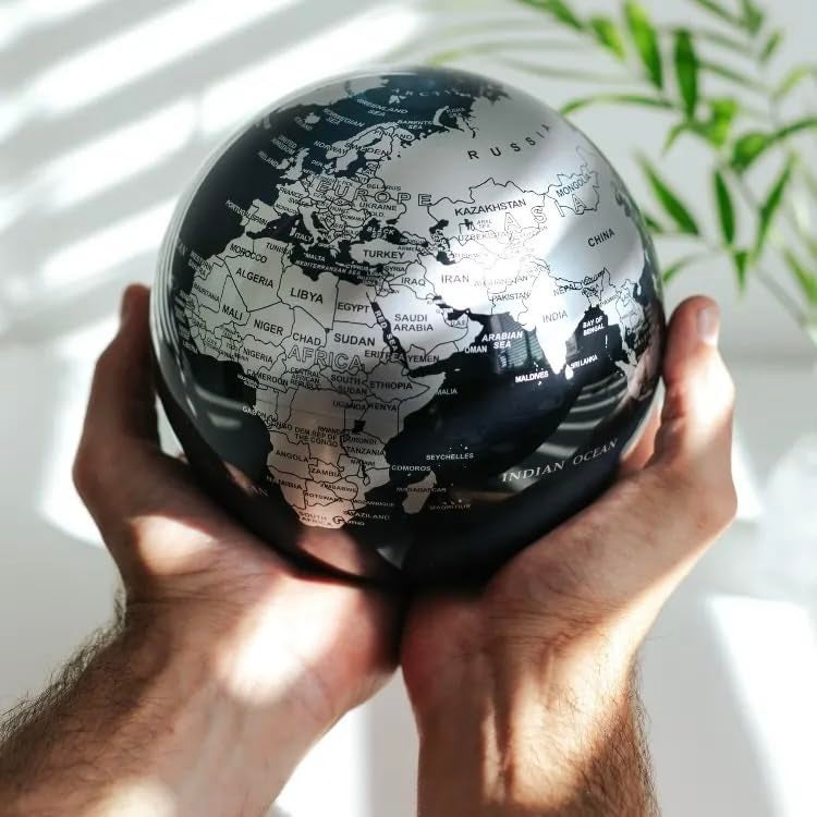MOVA Globe Metallic Black and Silver 4.5" - Image 2
